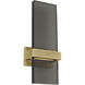 Sean Lavin Flyta LED 3.3 inch Natural Brass ADA Wall Sconce Wall Light in Transparent Smoke Glass