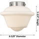 Nouveau Small Oxford LED 25.5 inch Brushed Satin Nickel Bath Vanity Light Wall Light in Seedy Glass, Nouveau