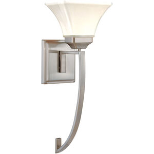 Agilis 1 Light 8 inch Brushed Nickel Wall Sconce Wall Light