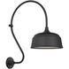 Thomas O'Brien Academy Barn Light LED 27 inch Matte Black Larrabee Barn Light in 12.5" Matte Black Rockhouse Shade