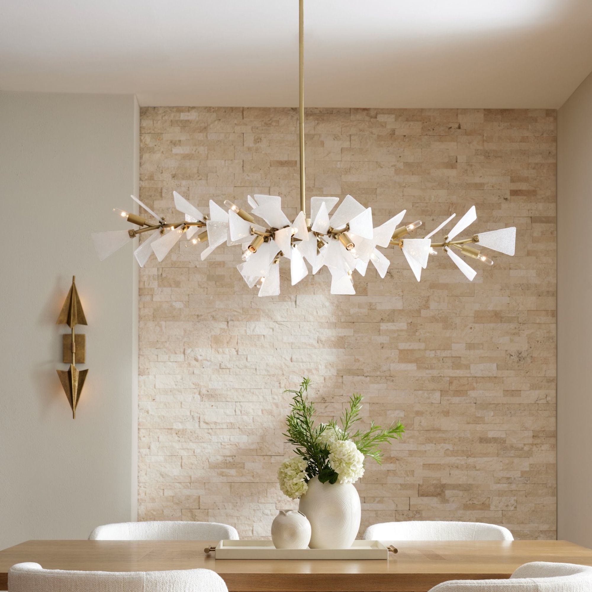 Delmar 12 Light 58 inch Clear Seedy Chandelier Ceiling Light