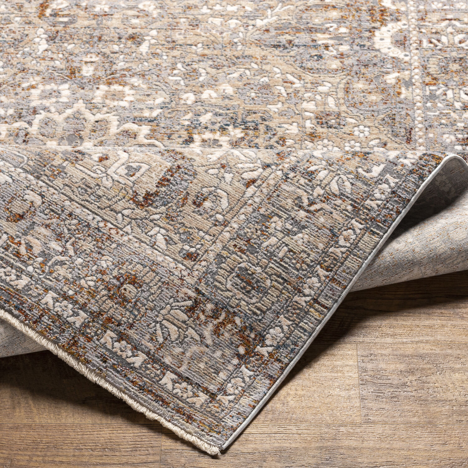 Arya 98 X 60 inch Taupe Rug, Rectangle