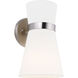 Clark 1 Light 7 inch Brushed Nickel Wall Bath Fixture Wall Light