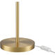 Orbital 22 inch 60.00 watt Aged Brass with White Desk Lamp Portable Light