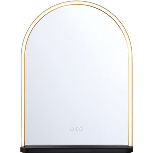 Serin 32 X 24 inch Gold and Black Mirror