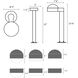 REALS 12 VAC Textured Gray Bollard