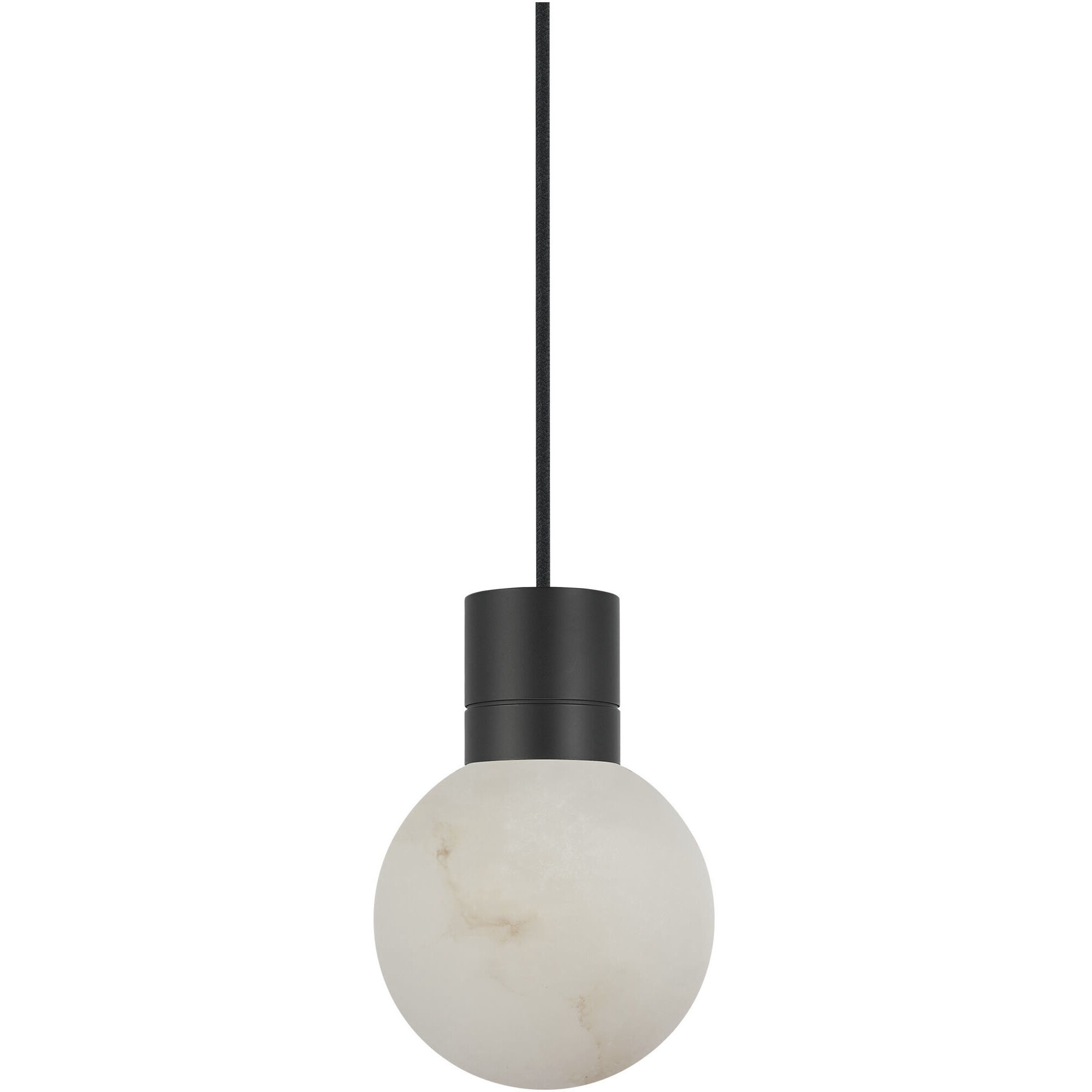 Sean Lavin Mina LED 5 inch Black Pendant Ceiling Light in 2700K, Black Cord, Small