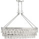 Windham 8 Light 38 inch Polished Nickel Linear Chandelier Ceiling Light