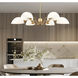 Breton 6 Light 39 inch Modern Gold Chandelier Ceiling Light