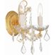 Maria Theresa Sconce Wall Light in Clear Swarovski Strass, Gold
