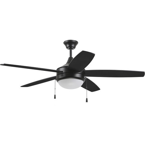 Phaze 52 inch Flat Black with Flat Black/Greywood Blades Ceiling Fan