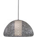 Dilston LED 36 inch Bronze Pendant Ceiling Light in Cream Linen Fabric