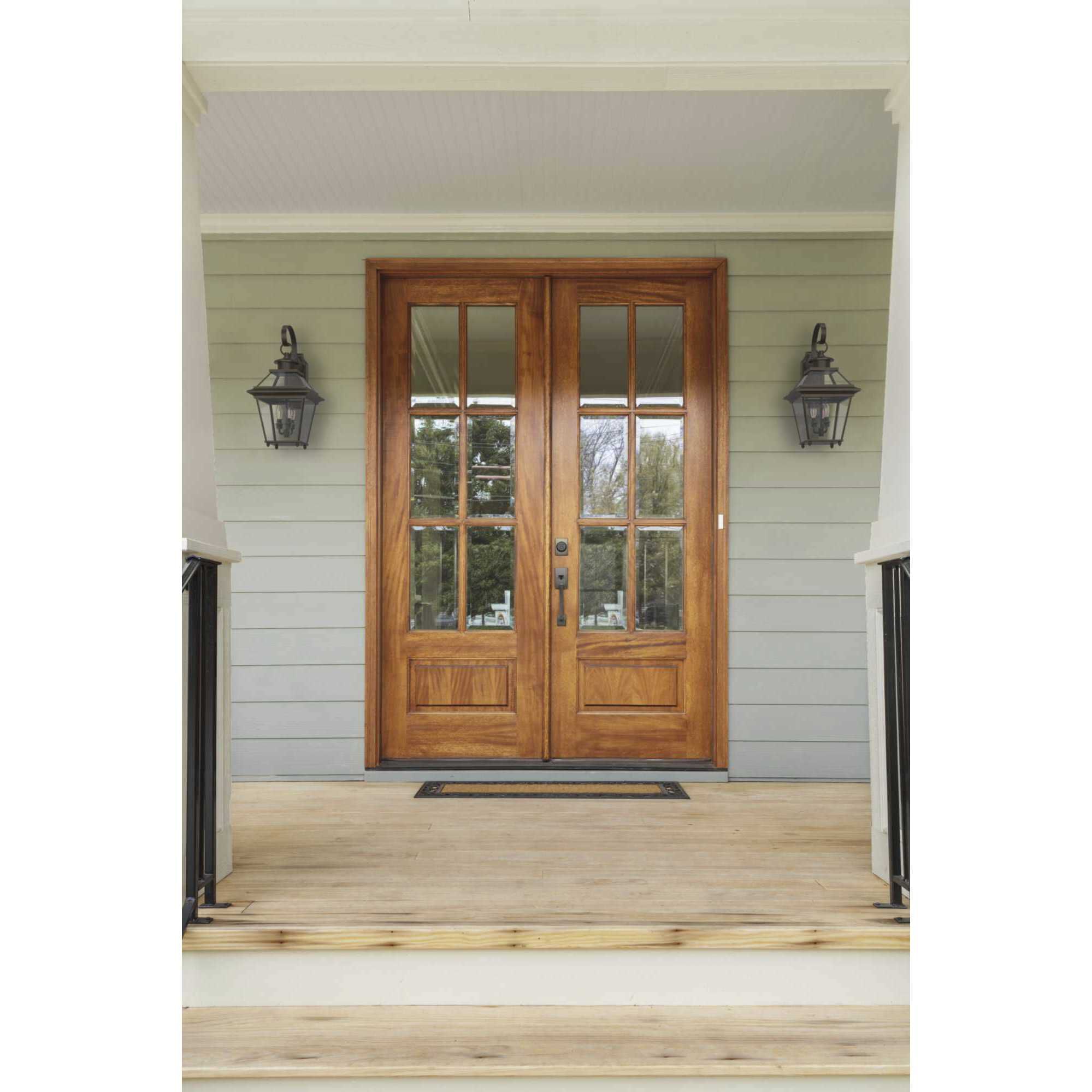 Burlington 3 Light 22 inch Antique Bronze Outdoor Wall Lantern, Large