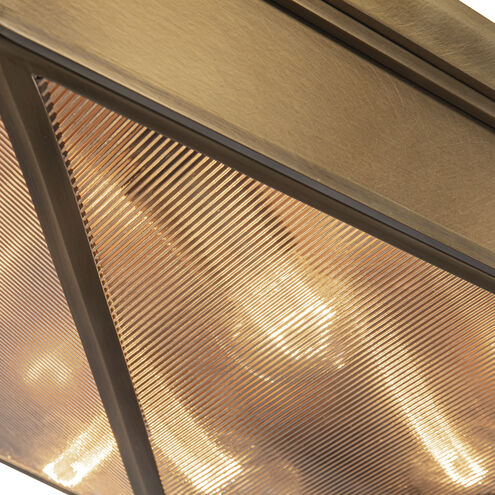 Cairo 4 Light 18.63 inch Vintage Brass Flush Mount Ceiling Light