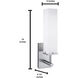 Dean Sconce Wall Light in Brushed Nickel