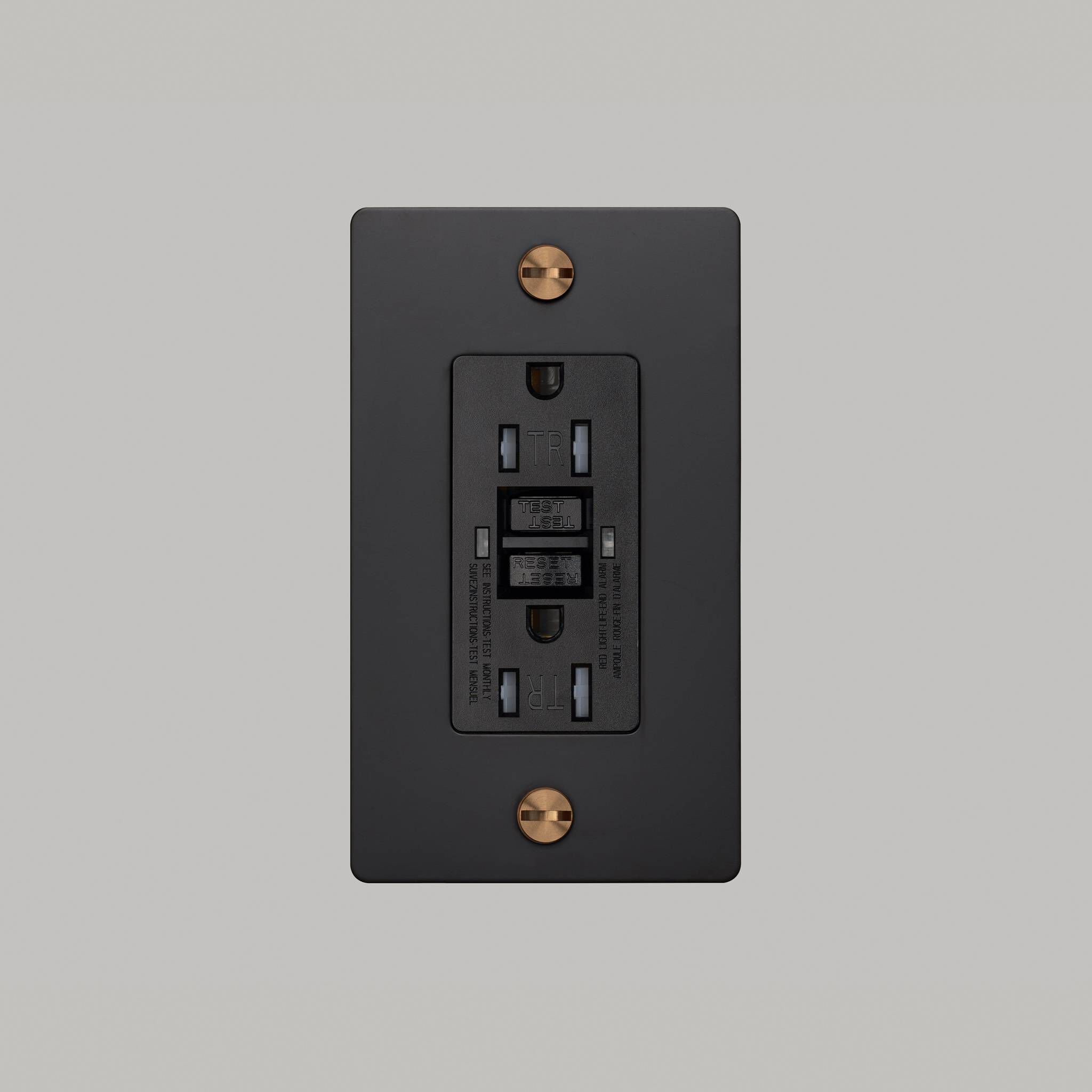1G Duplex 125 Black / Warm Sunset Outlet, GFCI