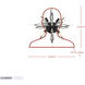 Orbital 4 Light 18.3 inch Carbon Semi-Flush Ceiling Light