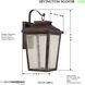 Irvington Manor LED 21 inch Chelesa Bronze Outdoor Wall Mount, Great Outdoors