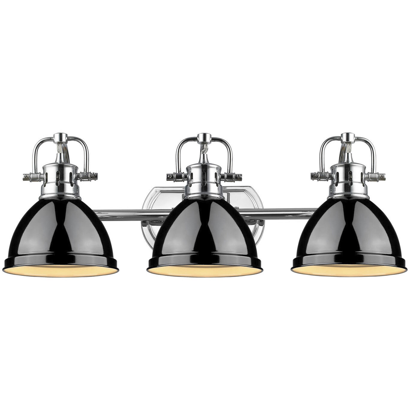 Yep Duncan Vanity Wall Light in Chrome, Black