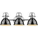 Yep Duncan Vanity Wall Light in Chrome, Black