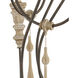 Hannah 12 Light 53 inch Rust Chandelier Ceiling Light, Large