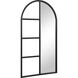 Trellis 69.75 X 38 inch Matte Black Wall Mirror