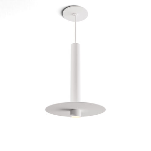 Combi LED 9 inch Matte White Pendant Ceiling Light, Suspension / Flush Mount 2-in-1