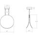 Malibu Discs LED 14 inch Dove Gray Pendant Ceiling Light