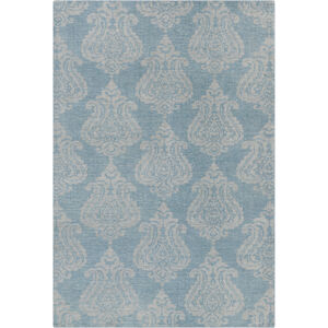 Marta 36 X 24 inch Blue and Green Area Rug, Wool