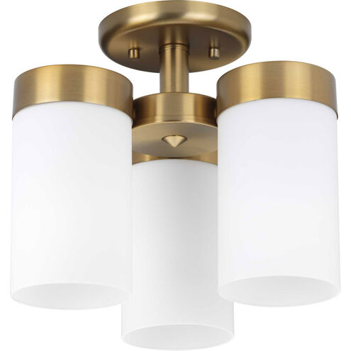 Elevate 3 Light 12 inch Brushed Bronze Flush Mount Ceiling Light, Design Series