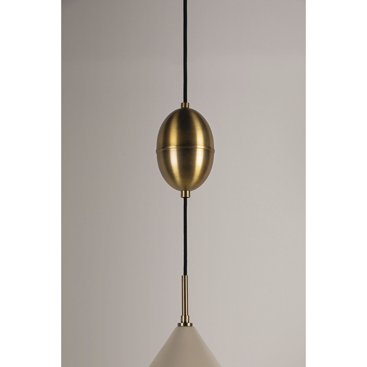 Fontana 1 Light 18 inch Patina Brass/Soft Sand Pendant Ceiling Light