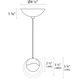 Grapes LED 3 inch Polished Chrome Pendant Ceiling Light in Clear Glass Lens