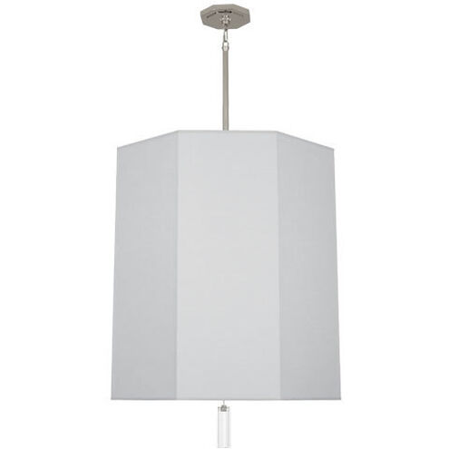 Kate 6 Light 23.75 inch Polished Nickel Pendant Ceiling Light in Pearl Gray