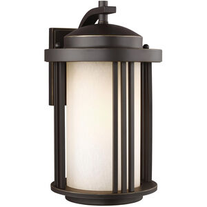 Crowell 1 Light 14.88 inch Antique Bronze Outdoor Wall Lantern, Medium