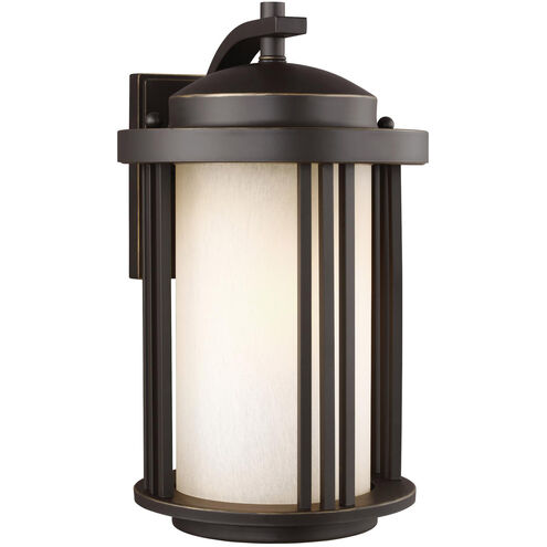 Crowell 1 Light 14.88 inch Antique Bronze Outdoor Wall Lantern, Medium