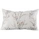 Willow 26 X 5.5 inch Light Gray with Soft Brown Lumbar Pillow