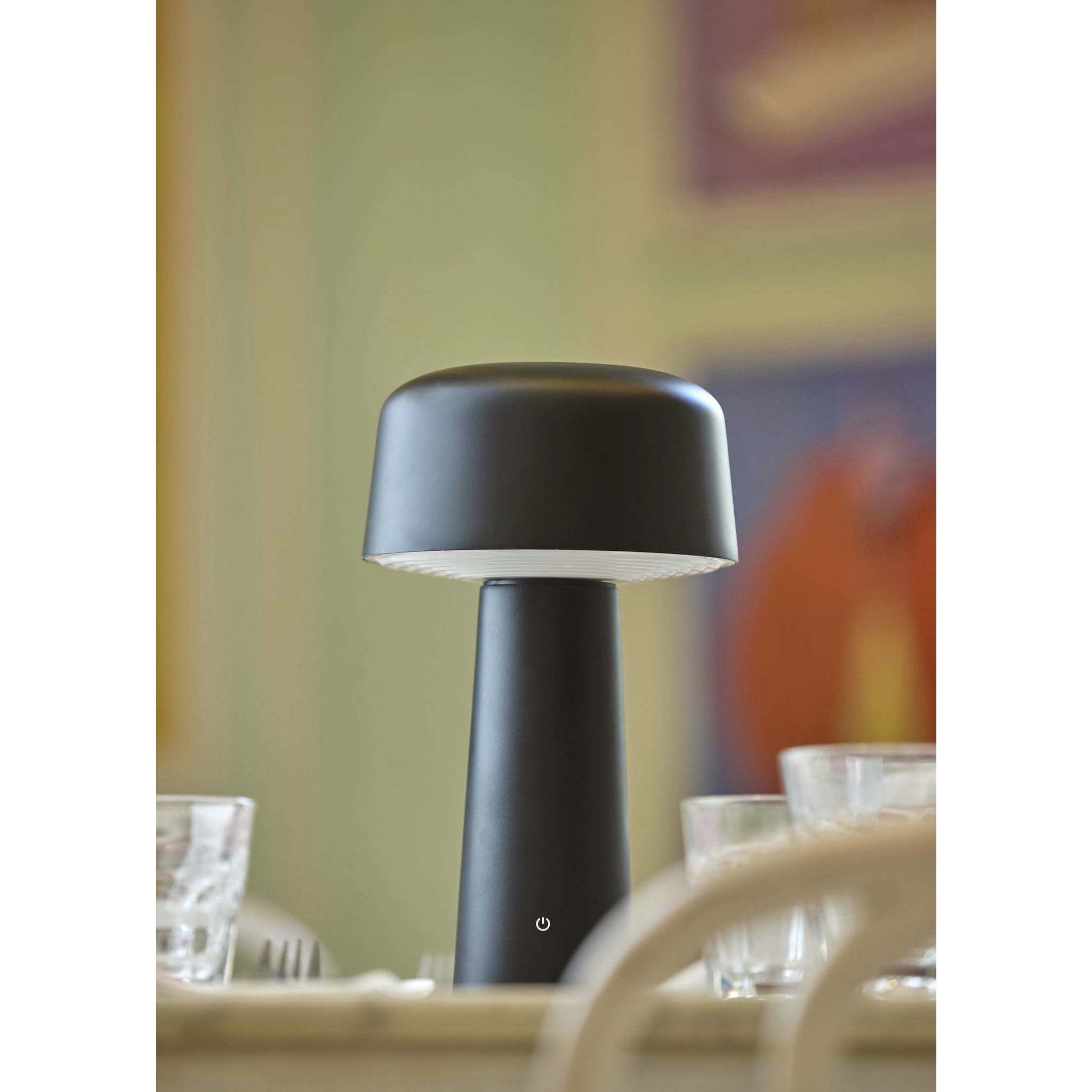 Lenny 10 inch 1.50 watt Black LED Cordless Table Lamp Portable Light