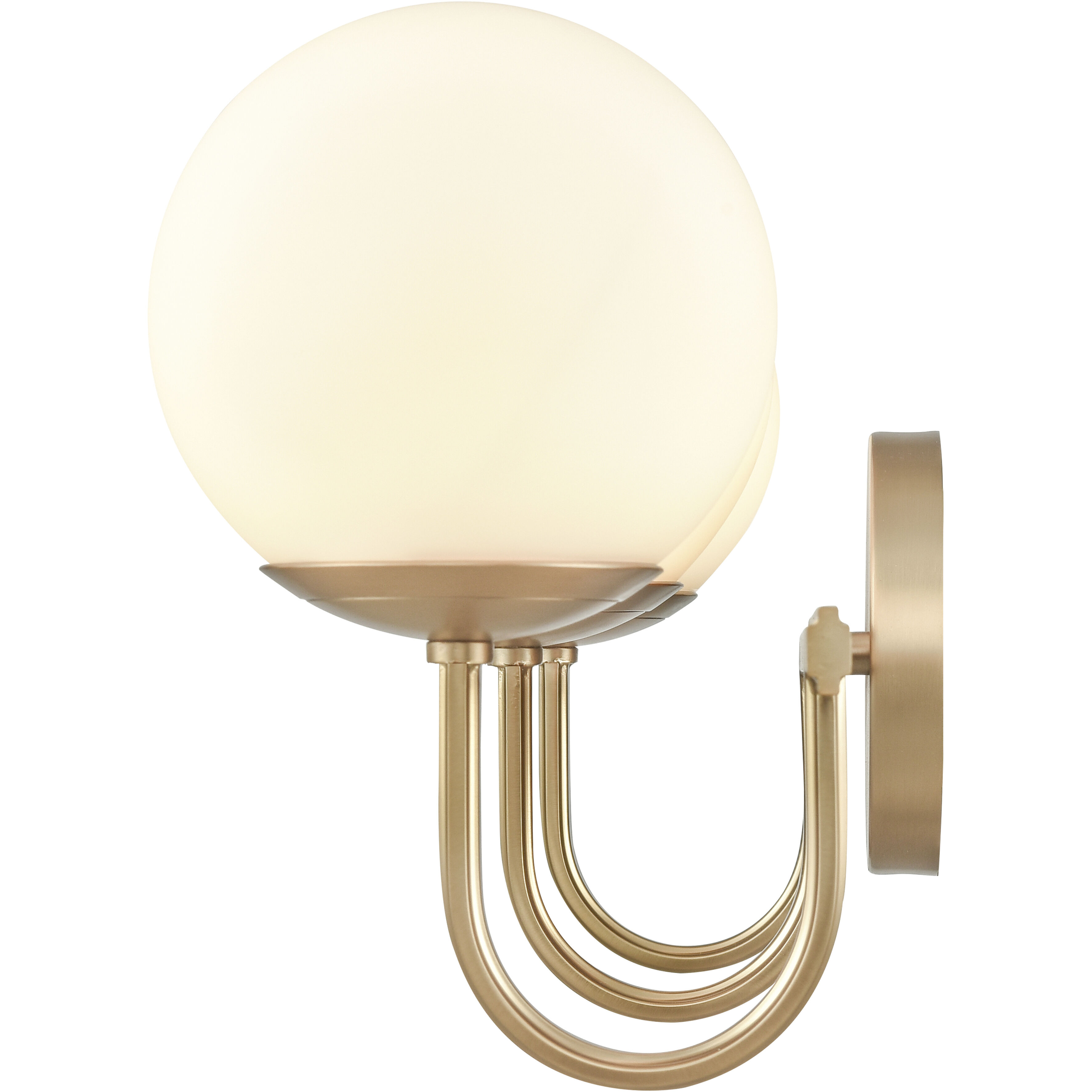 Caroline 3 Light 24 inch Brushed Gold Vanity Light Wall Light