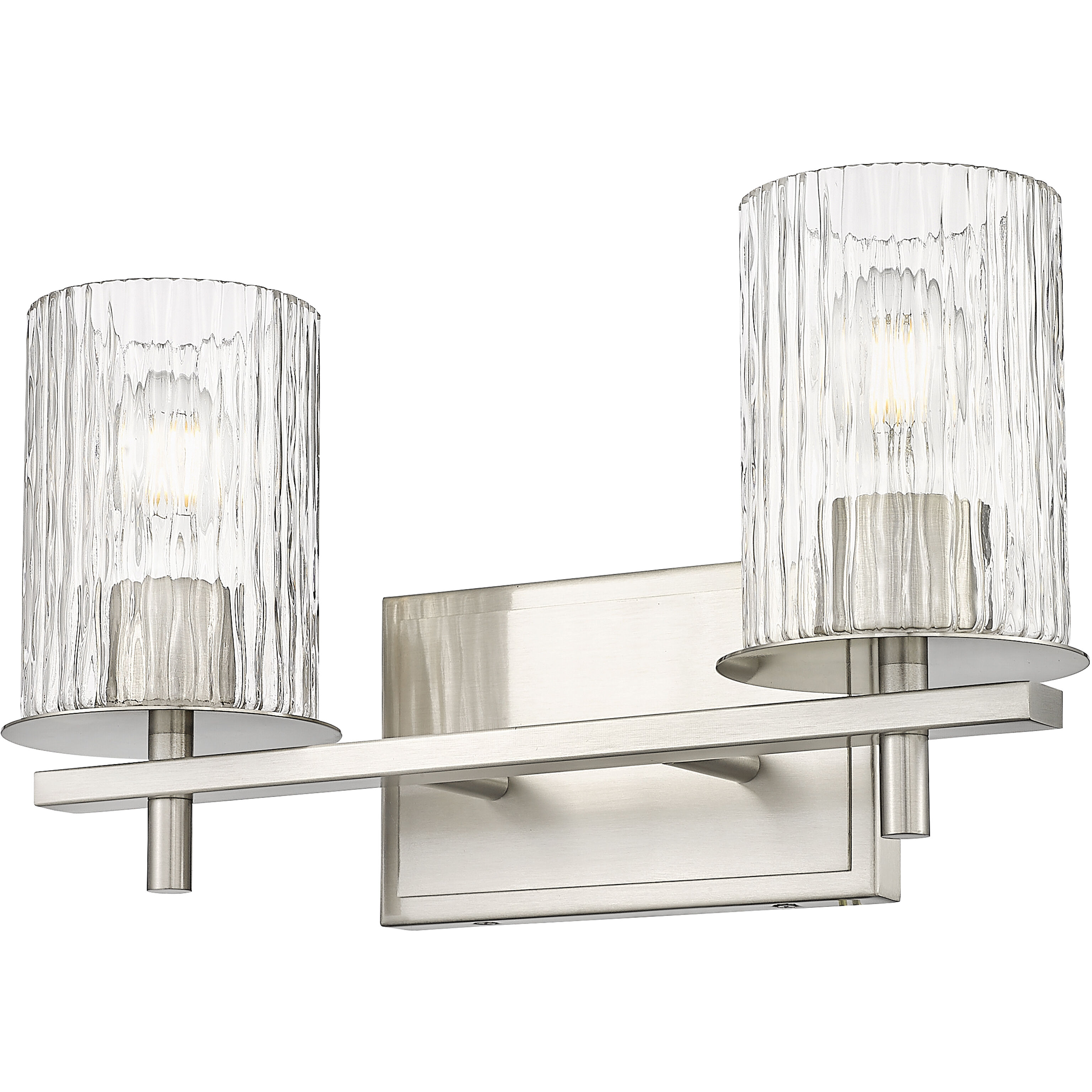 Grayson 2 Light 16 inch Brushed Nickel Vanity Wall Light