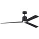 Peel 66 inch Midnight Black with Midnight Black ABS Blades Indoor/Outdoor Smart Ceiling Fan