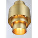 Spyglass Terrace 3 Light 14 inch Soft Brass Pendant Ceiling Light