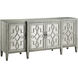Lawrence 72 X 19 inch Gray with Antique Silver Credenza
