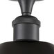 Edison Metal Bristol 1 Light 9 inch Matte Black Semi-Flush Mount Ceiling Light