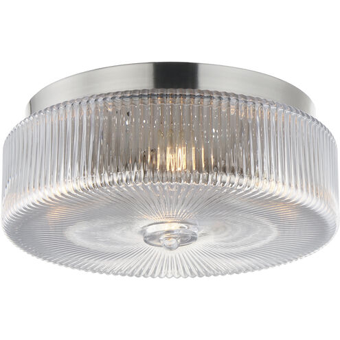 Kasbah 4 Light 15.75 inch Satin Nickel Flush Mount Ceiling Light