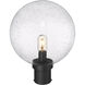 Laurent 1 Light 15.75 inch Black Outdoor Post Mount Fixture