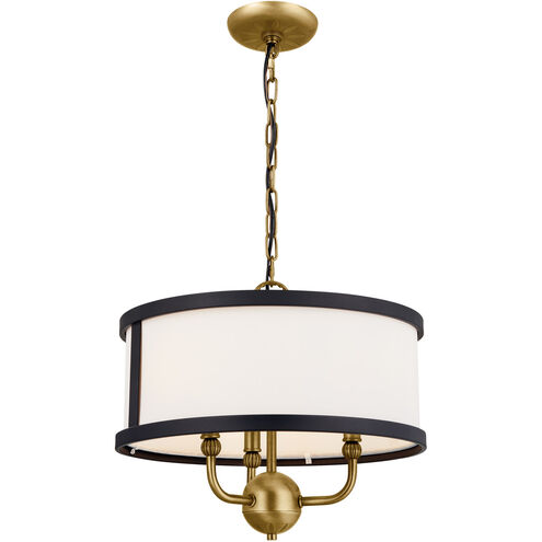 Homestead Heddle 3 Light 16 inch Natural Brass Chandelier Ceiling Light, Heddle