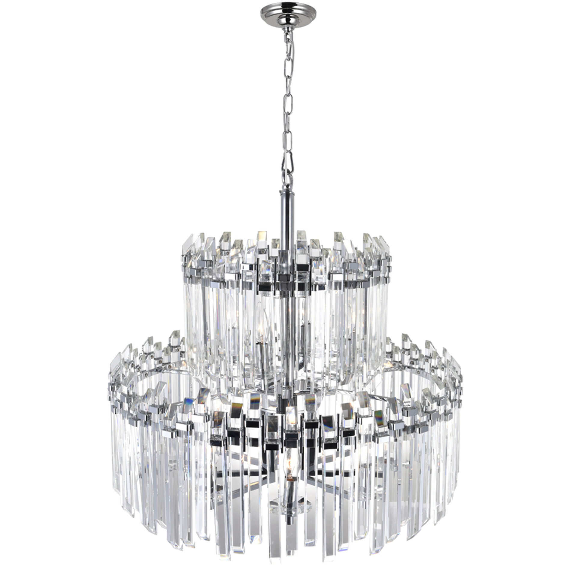 Henrietta 12 Light 28 inch Chrome Chandelier Ceiling Light