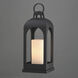 Marrakech 18.5 inch 60 watt Black Outdoor Deck Lantern