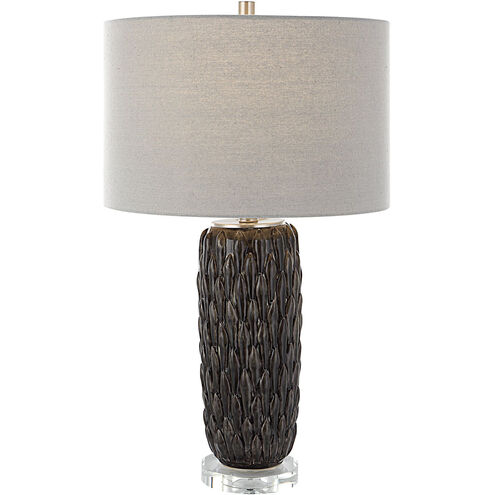 Nettle 27 inch 150.00 watt Mushroom Gray Glaze Table Lamp Portable Light