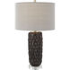 Nettle 27 inch 150.00 watt Mushroom Gray Glaze Table Lamp Portable Light